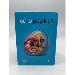 Amazon Echo Pop Kids Bluetooth Smart Speaker - Disney Princess - Sealed
